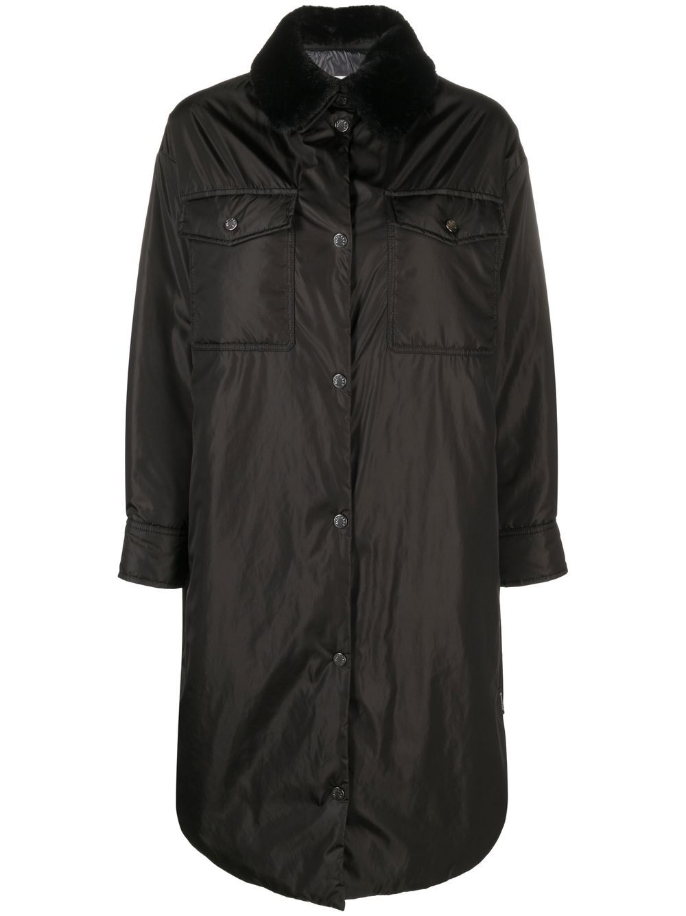 Moncler 盟可睐 long-length insulated jacket - 黑色