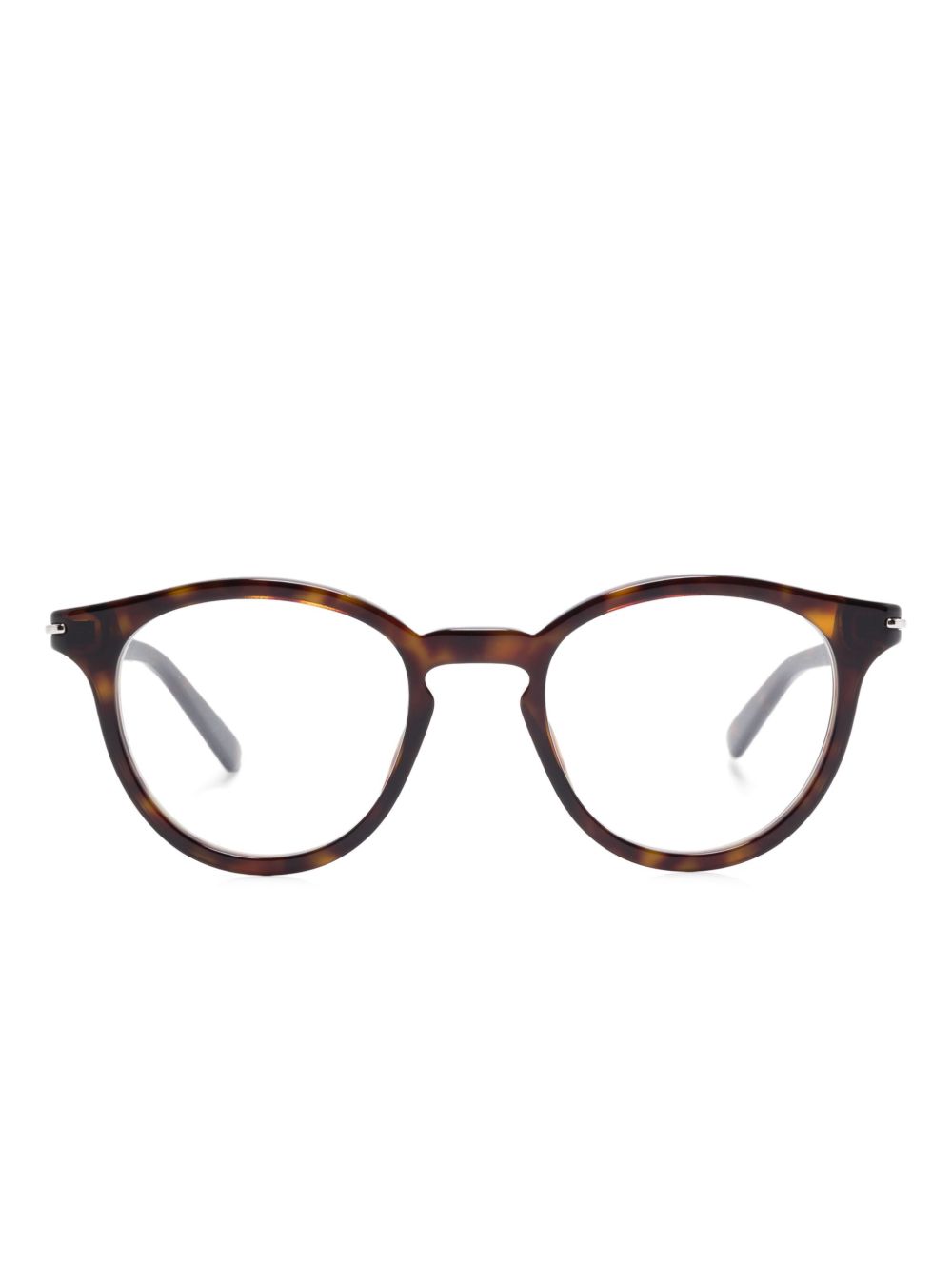 Gucci Eyewear 广角大圆框眼镜 - 褐色