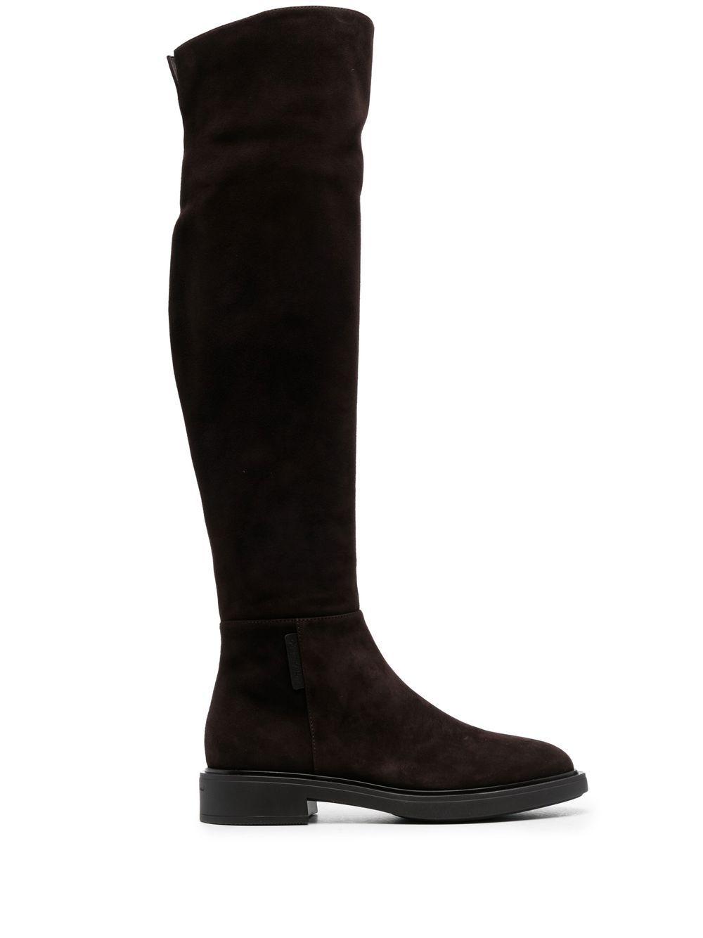 Gianvito Rossi 绒面皮及膝靴 - 褐色
