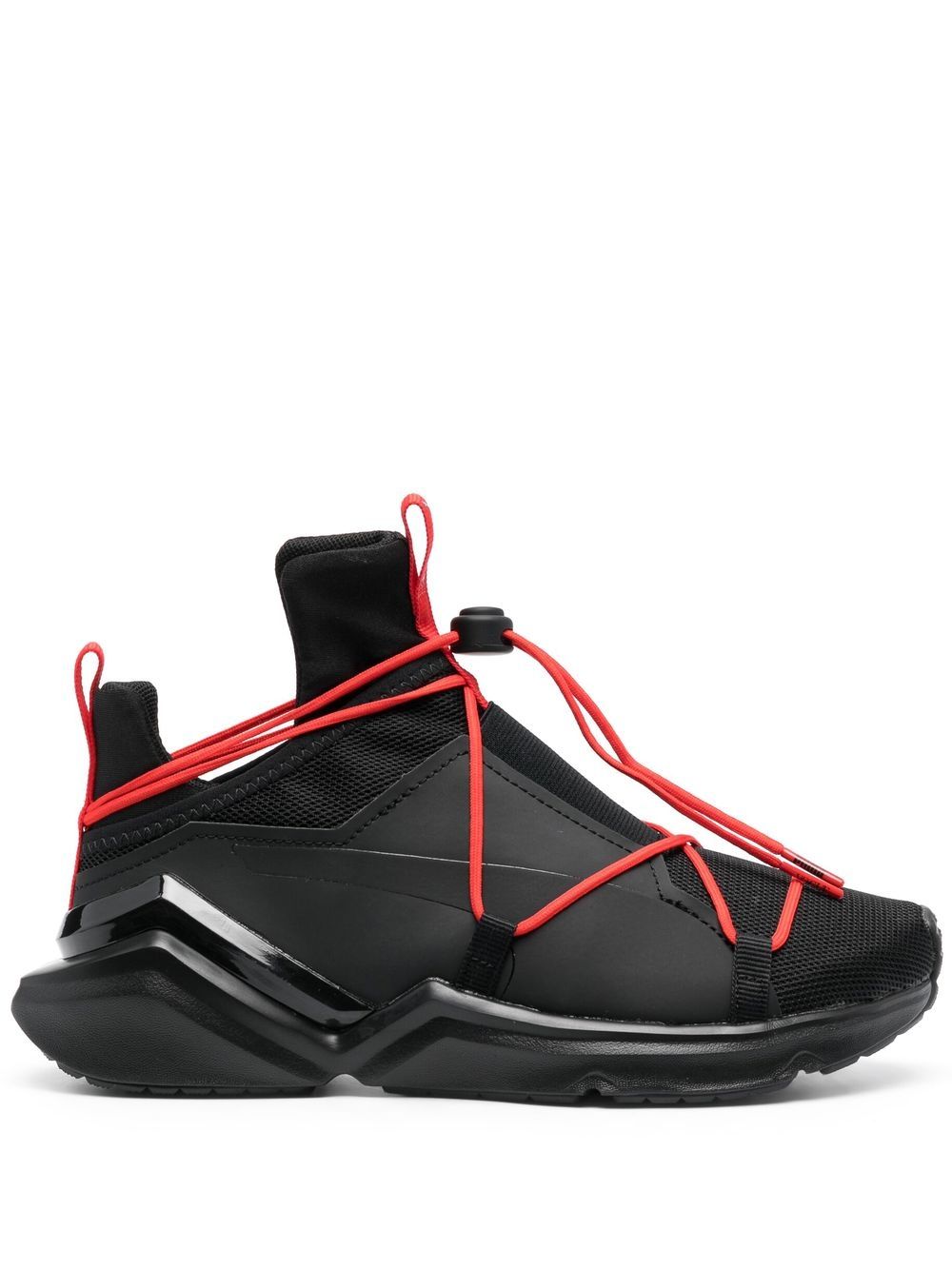 PUMA x Vogue Puma 对比系带运动鞋 - 白色
