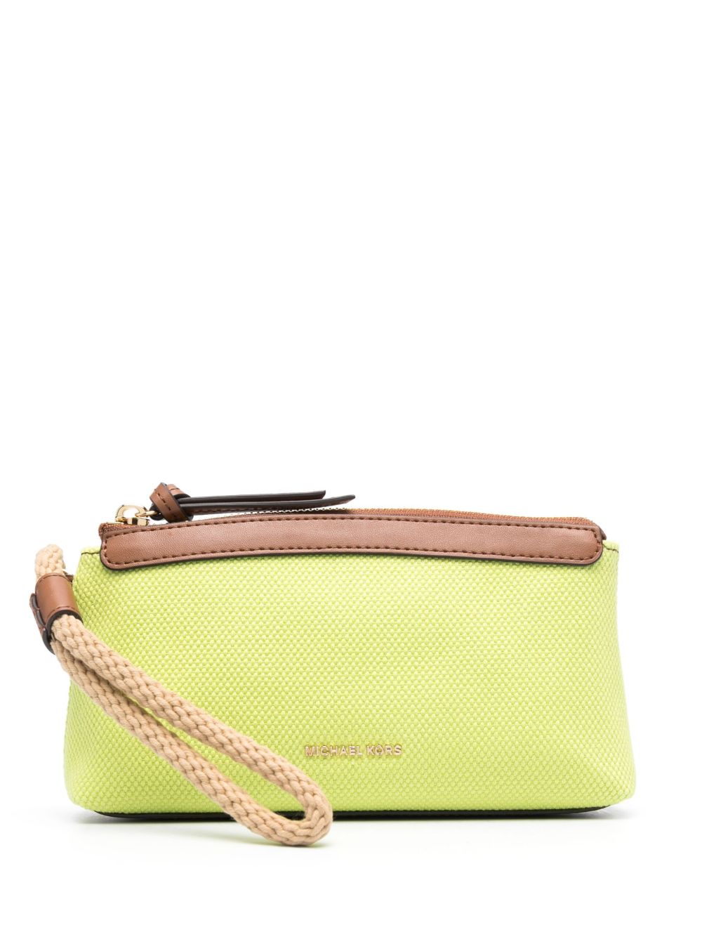Michael Michael Kors Talia 帆布化妆包 - 黄色