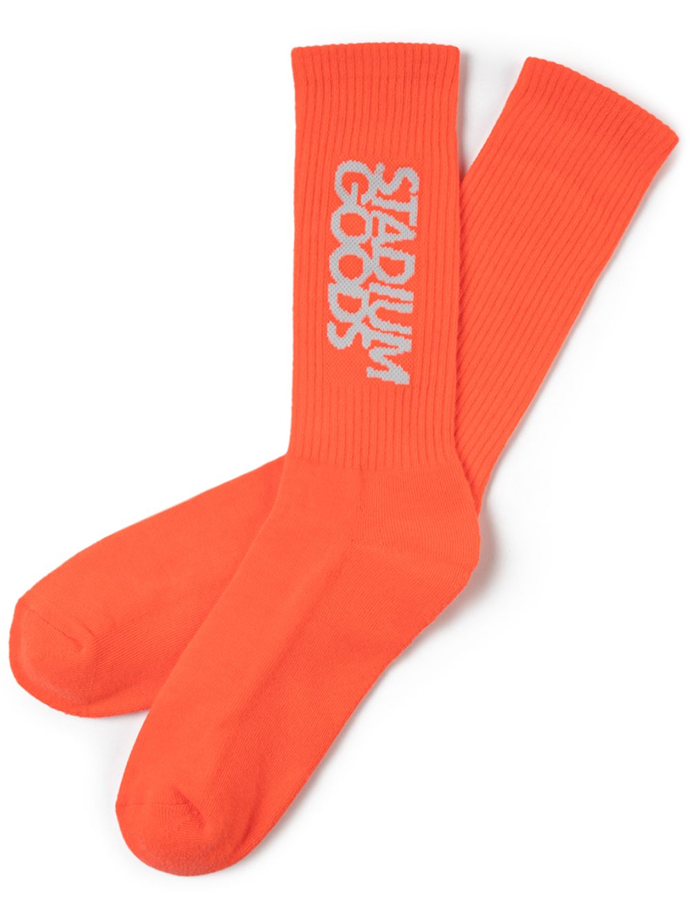 STADIUM GOODS® logo刺绣针织袜 - 橘色