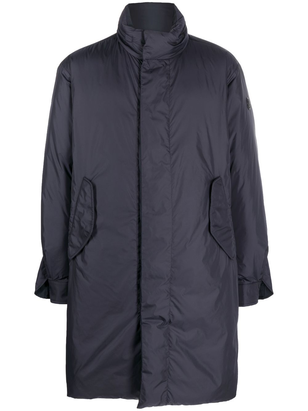 Moncler 双面填充中长外套 - 蓝色