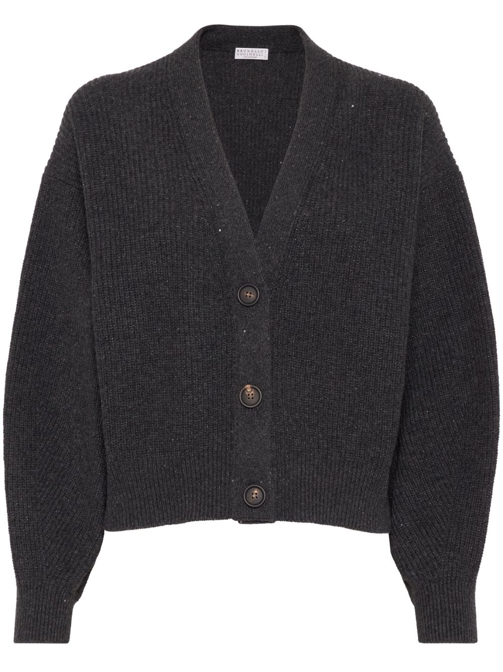 Brunello Cucinelli 亮片缀饰开衫 - 黑色