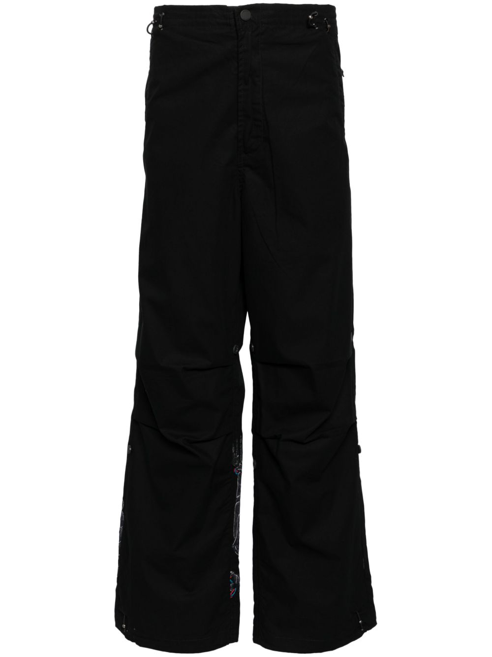Maharishi Cyber Skeleton 宽松长裤 - 黑色