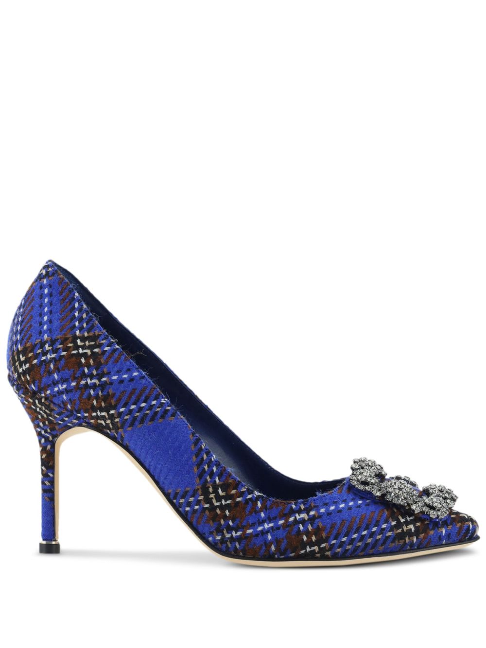 Manolo Blahnik Hangisi 高跟鞋（9厘米） - 蓝色