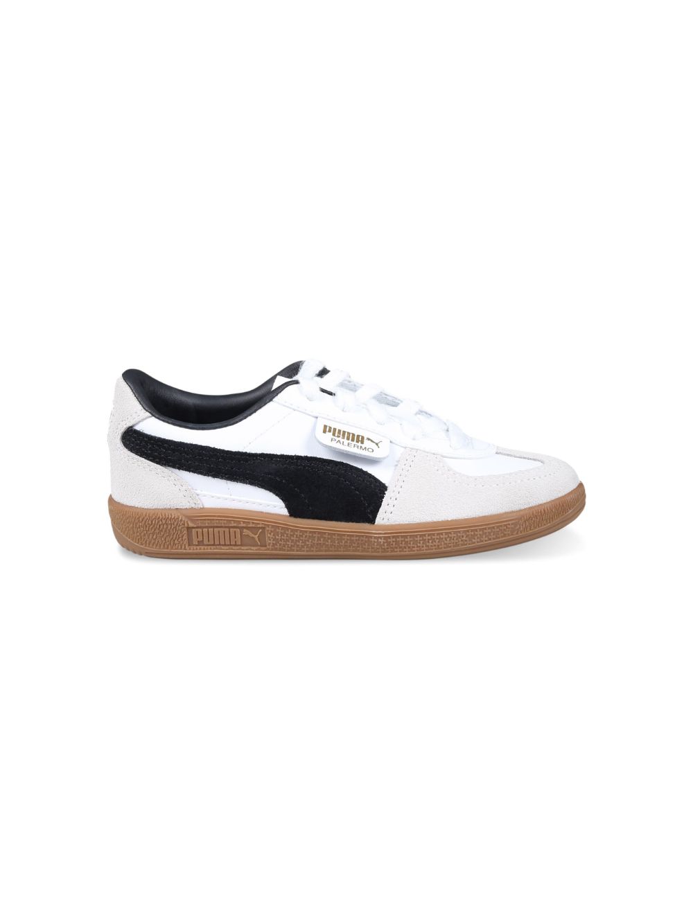 Puma Kids Palermo 人造皮革运动鞋 - 白色