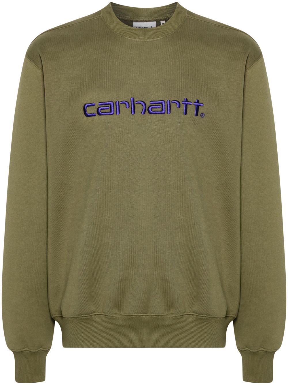 Carhartt WIP logo刺绣卫衣 - 绿色