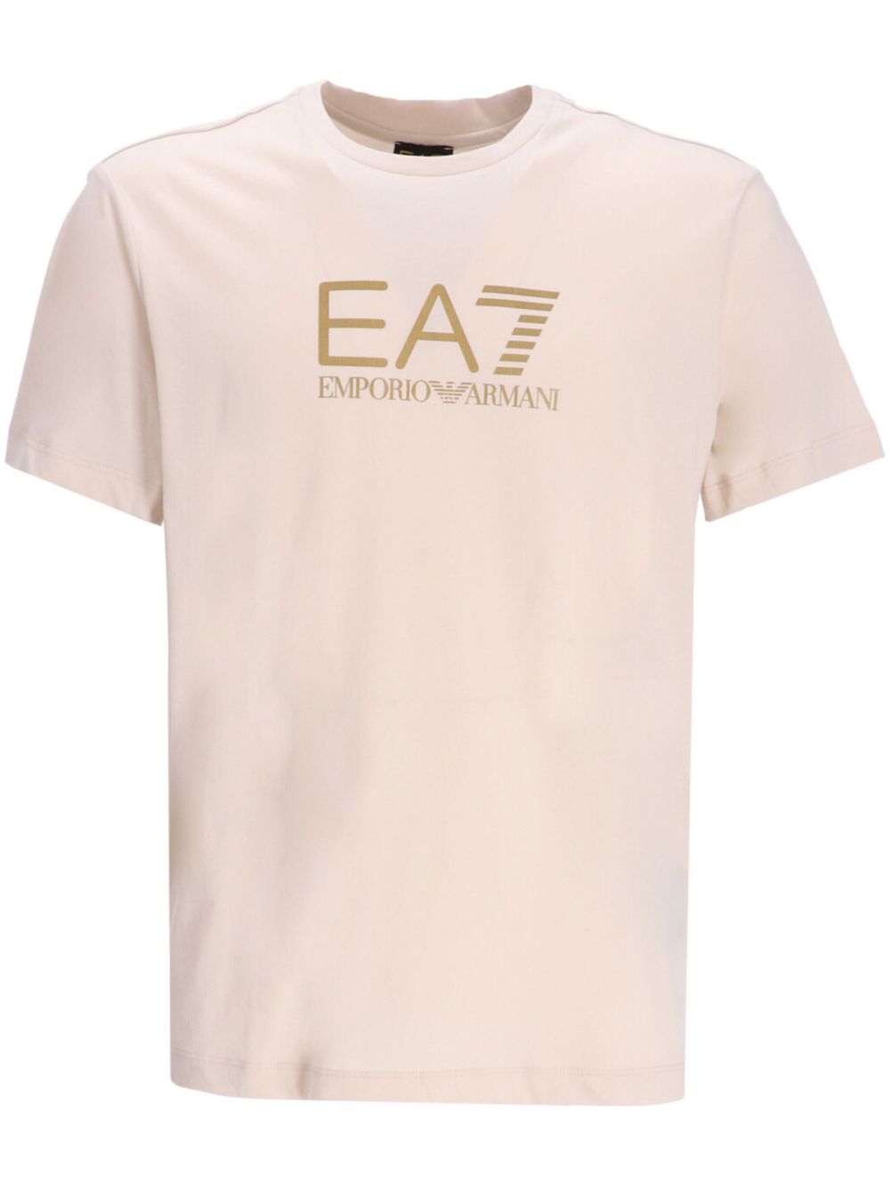 Ea7 Emporio Armani logo印花棉T恤 - 中性色
