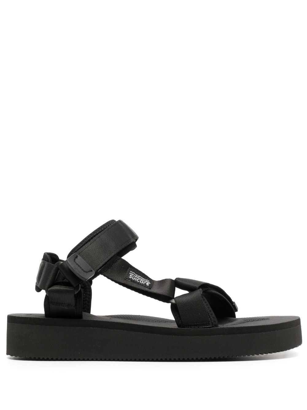 Suicoke DEPA-2PO 厚底凉鞋 - 黑色