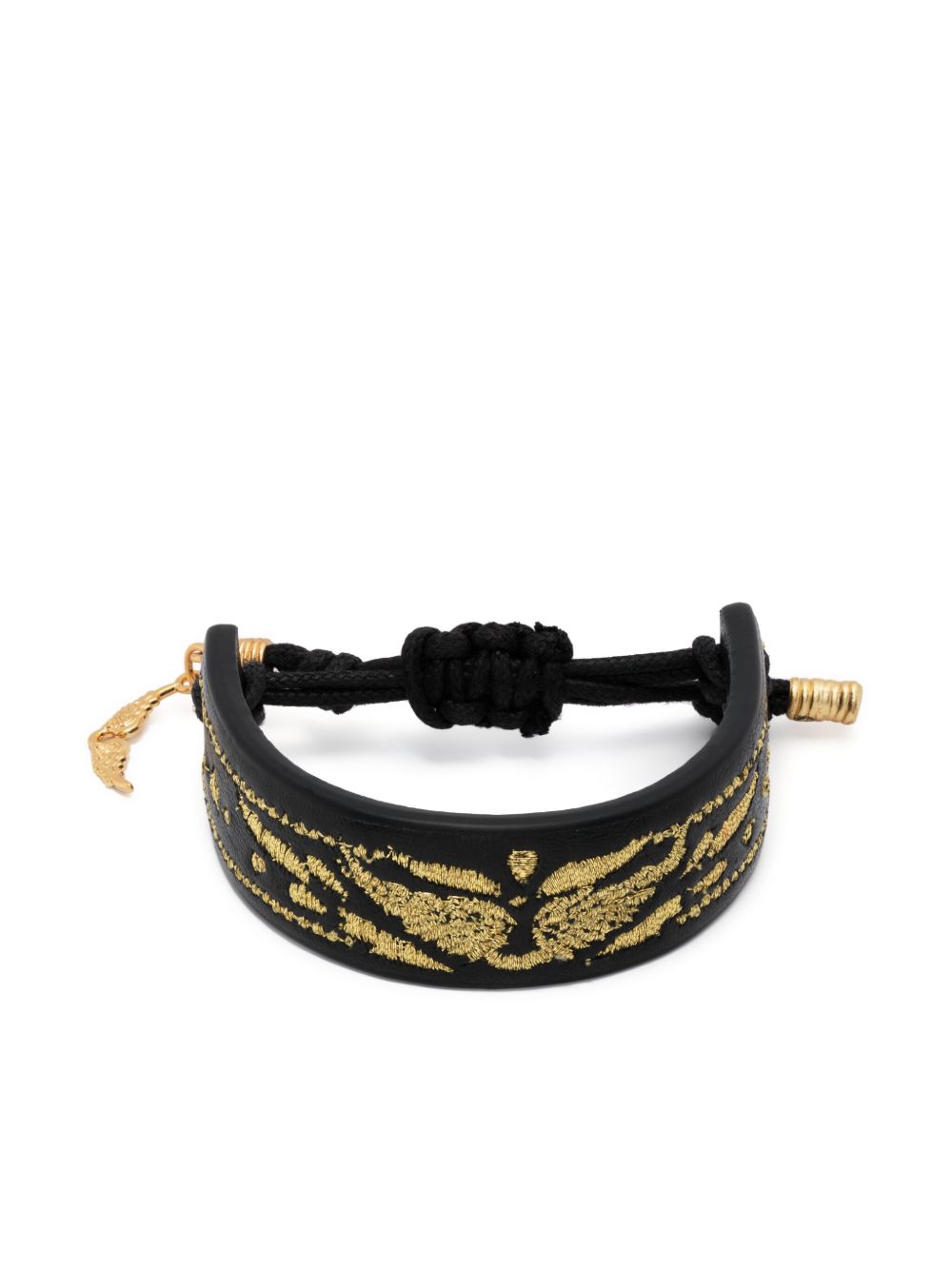 Zadig&Voltaire Lenny logo标牌中号手链 - 黑色