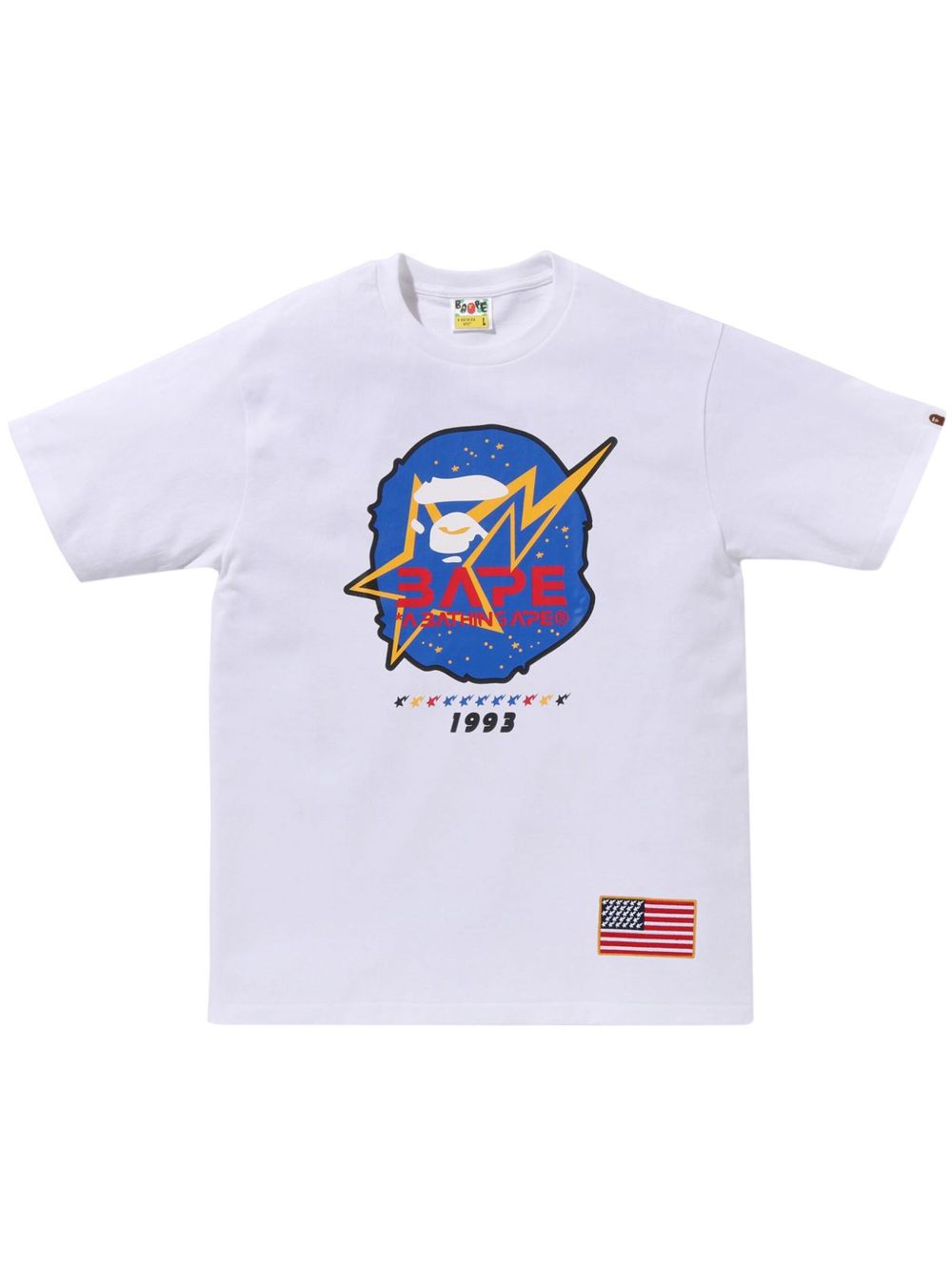 A BATHING APE® logo印花T恤 - 白色