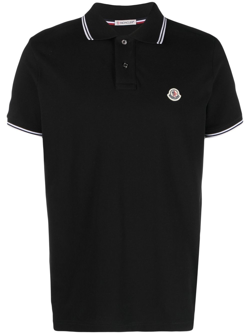 Moncler 标贴polo衫 - 黑色