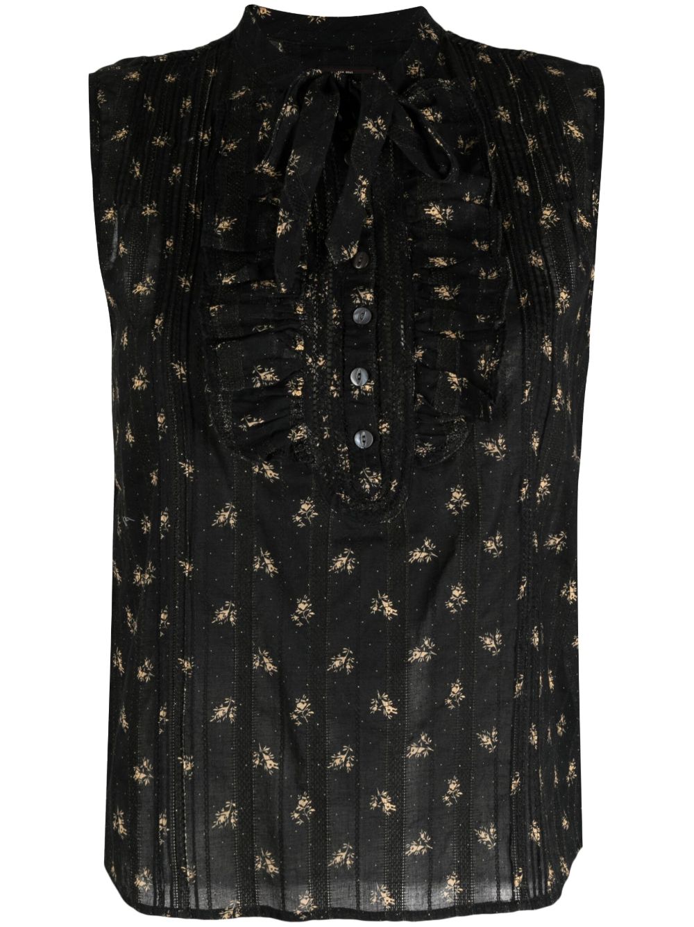 Ralph Lauren RRL 图案提花无袖罩衫 - 黑色