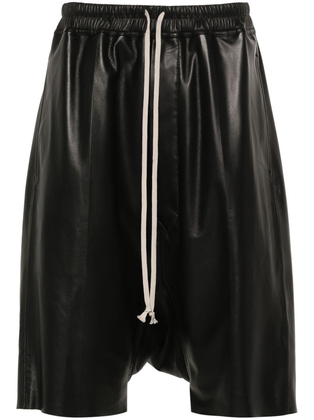 Rick Owens Rick's Pods 皮质短裤 - 黑色