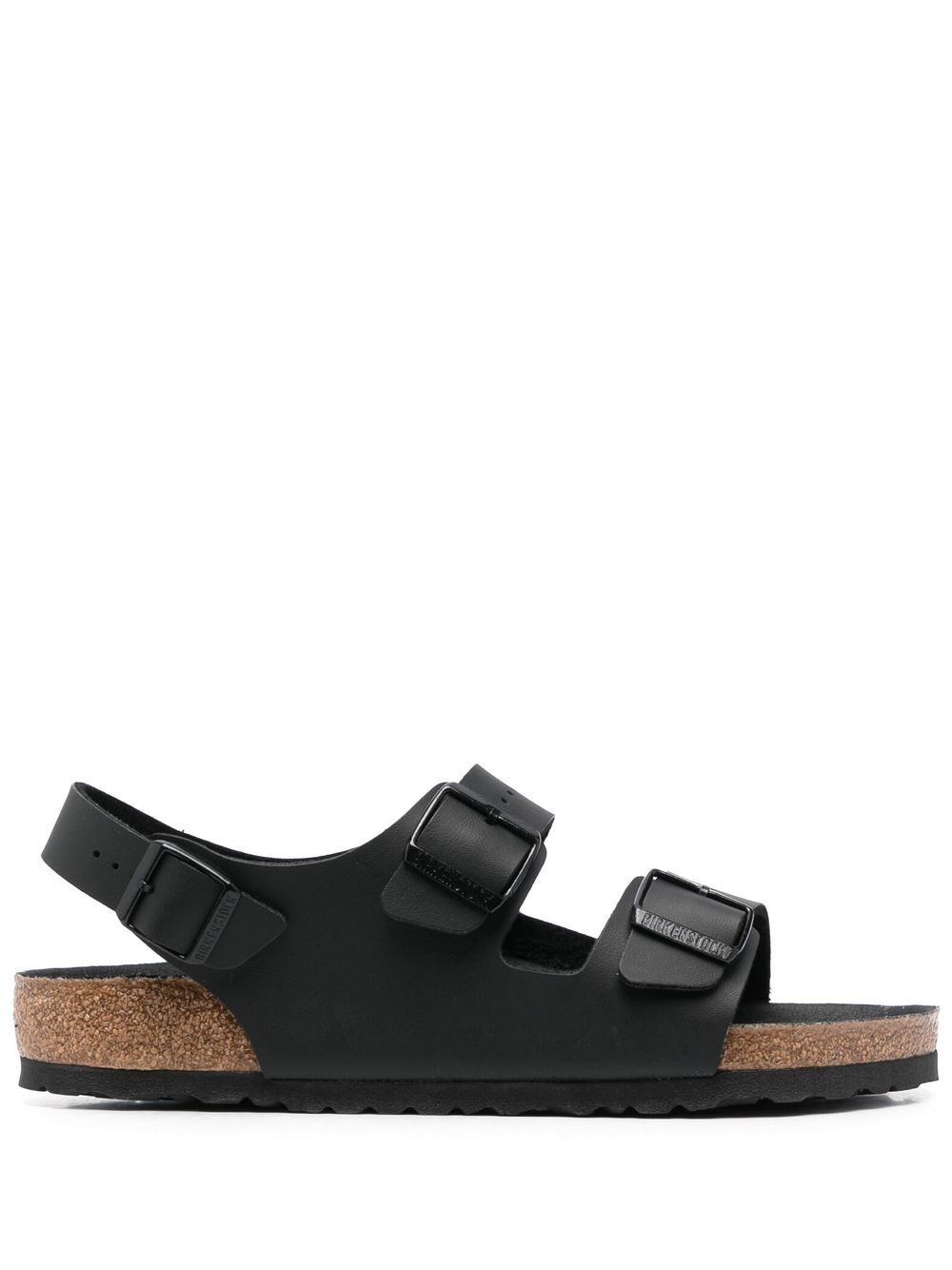Birkenstock Milano 皮质凉鞋 - 黑色