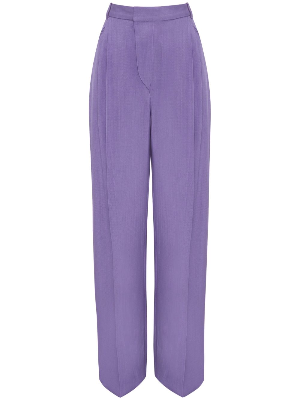 Victoria Beckham 高腰褶饰阔腿裤 - VIOLET