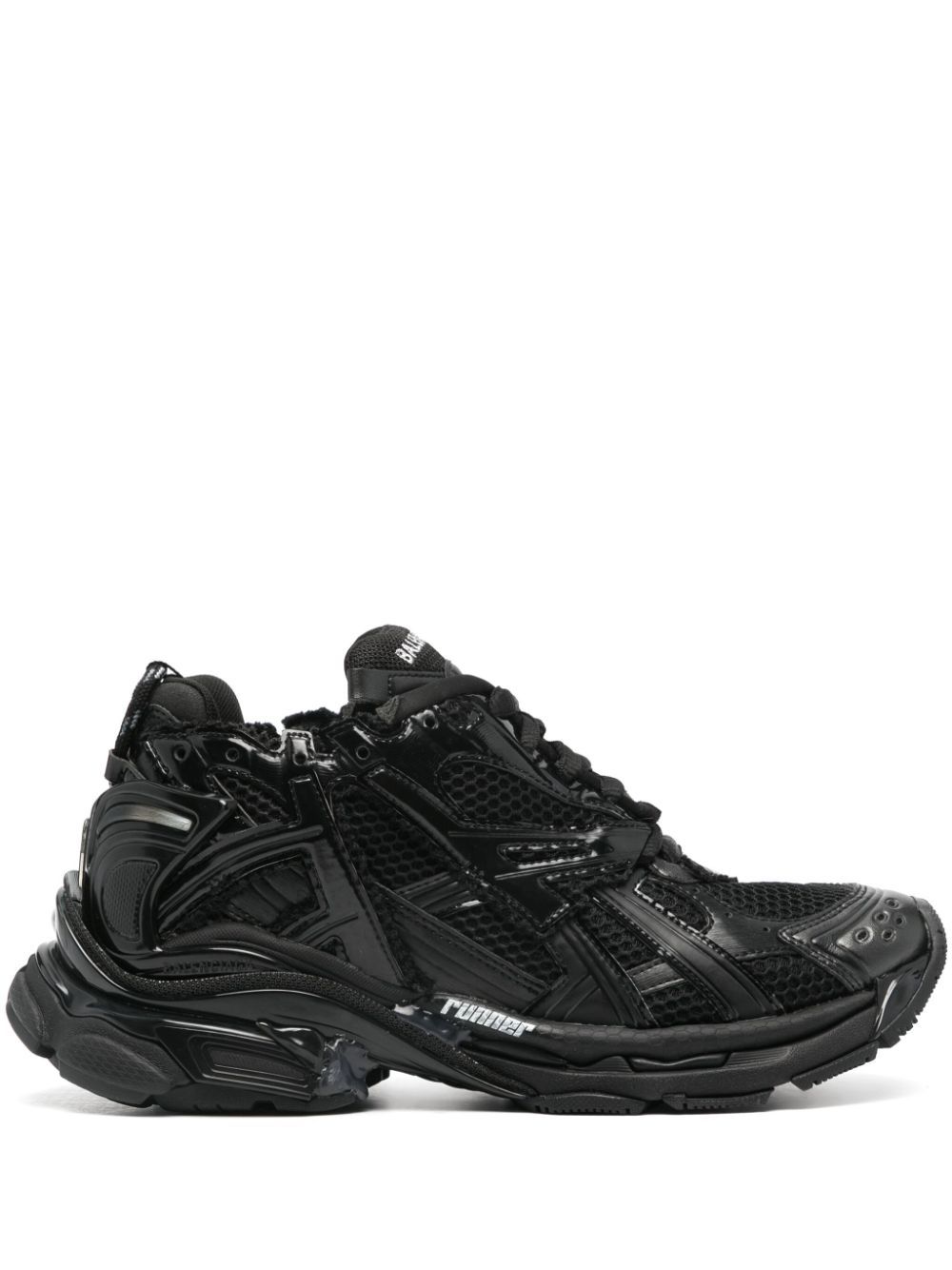 Balenciaga Runner 网面运动鞋 - 黑色