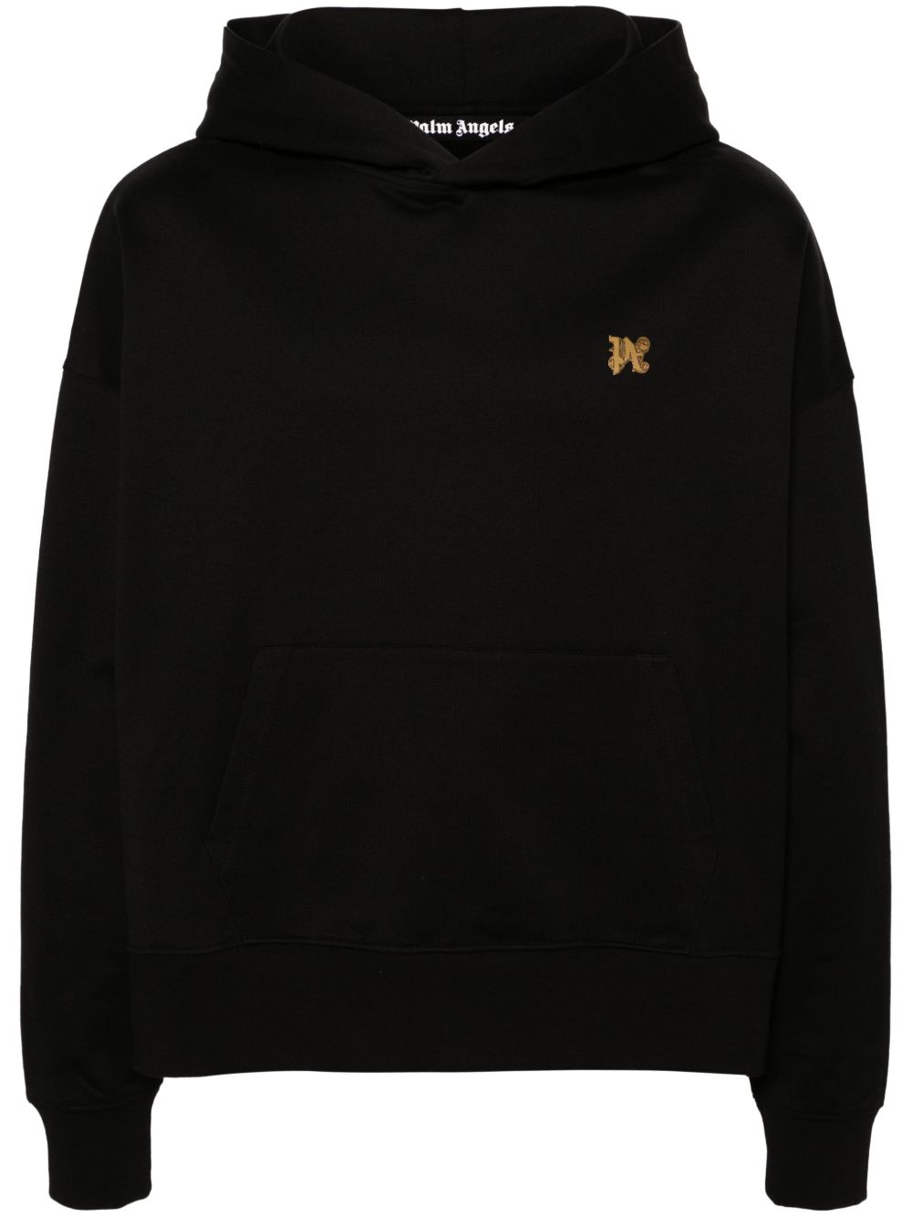 Palm Angels 经典logo别针棉连帽衫 - 黑色