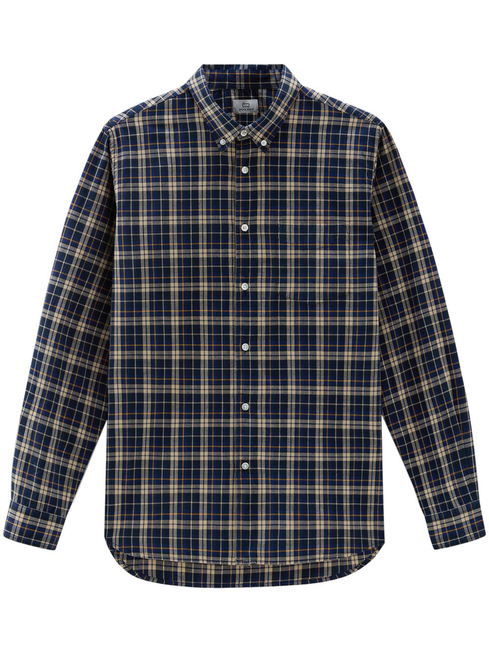 Woolrich Madras 棉衬衫 - 蓝色