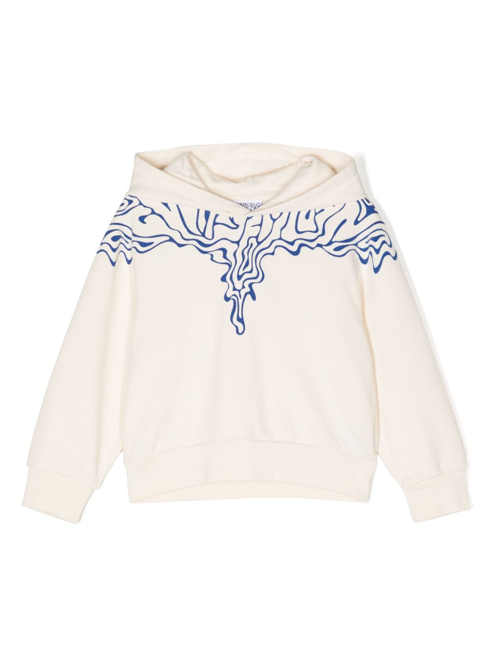 Marcelo Burlon County Of Milan Kids Fluid Wings 棉连帽衫 - 白色