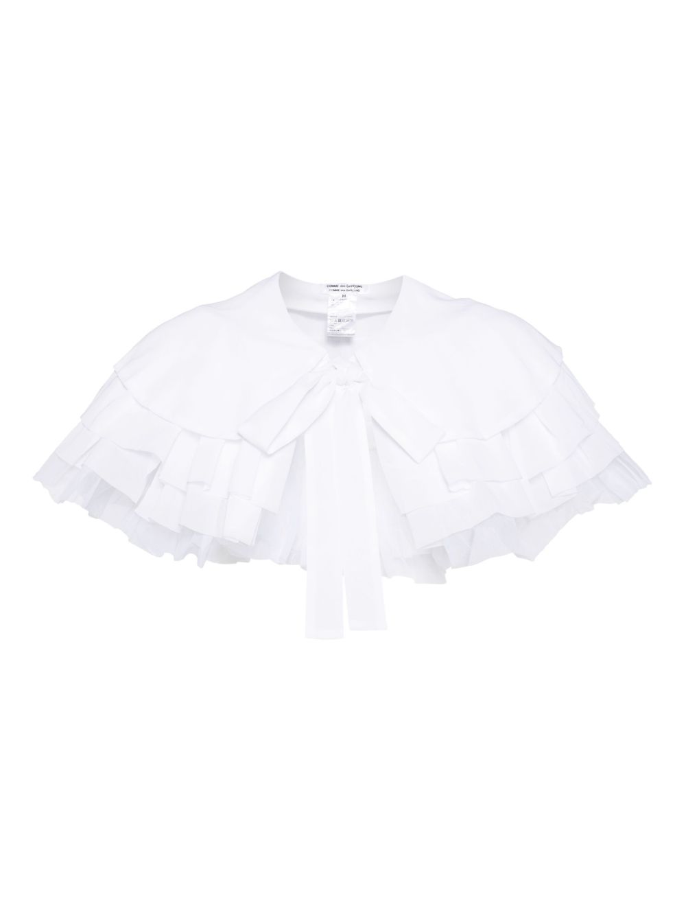 Comme Des Garçons Comme Des Garçons 蕾丝边饰围巾 - 白色