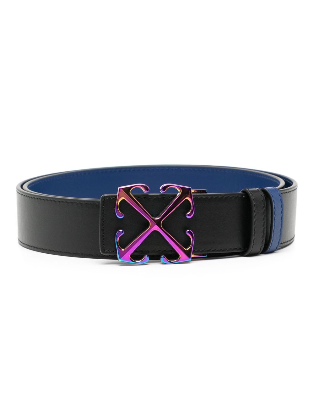 Off-White leather belt - 黑色