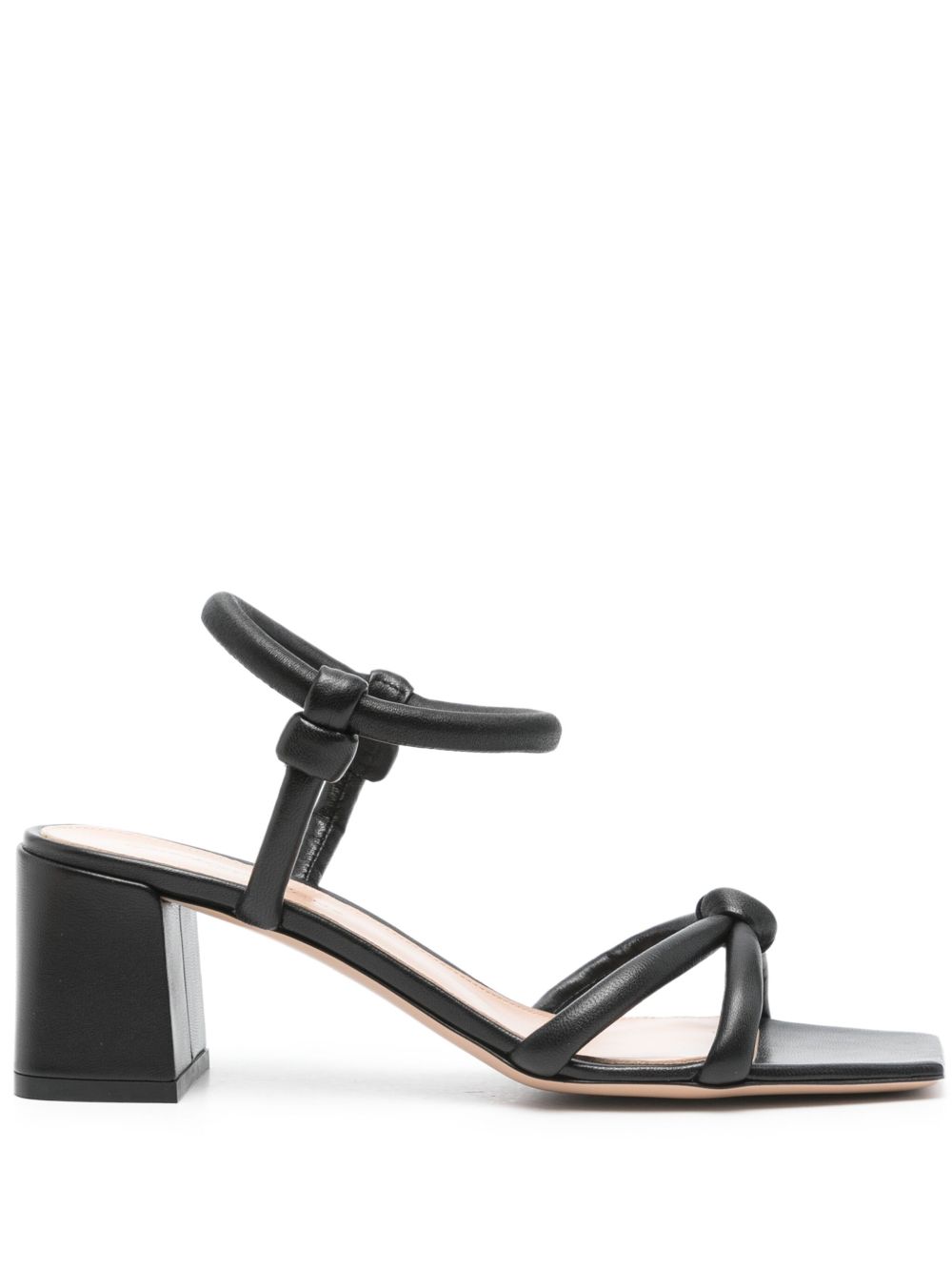 Gianvito Rossi Juno 低跟凉鞋（5.5厘米） - 黑色