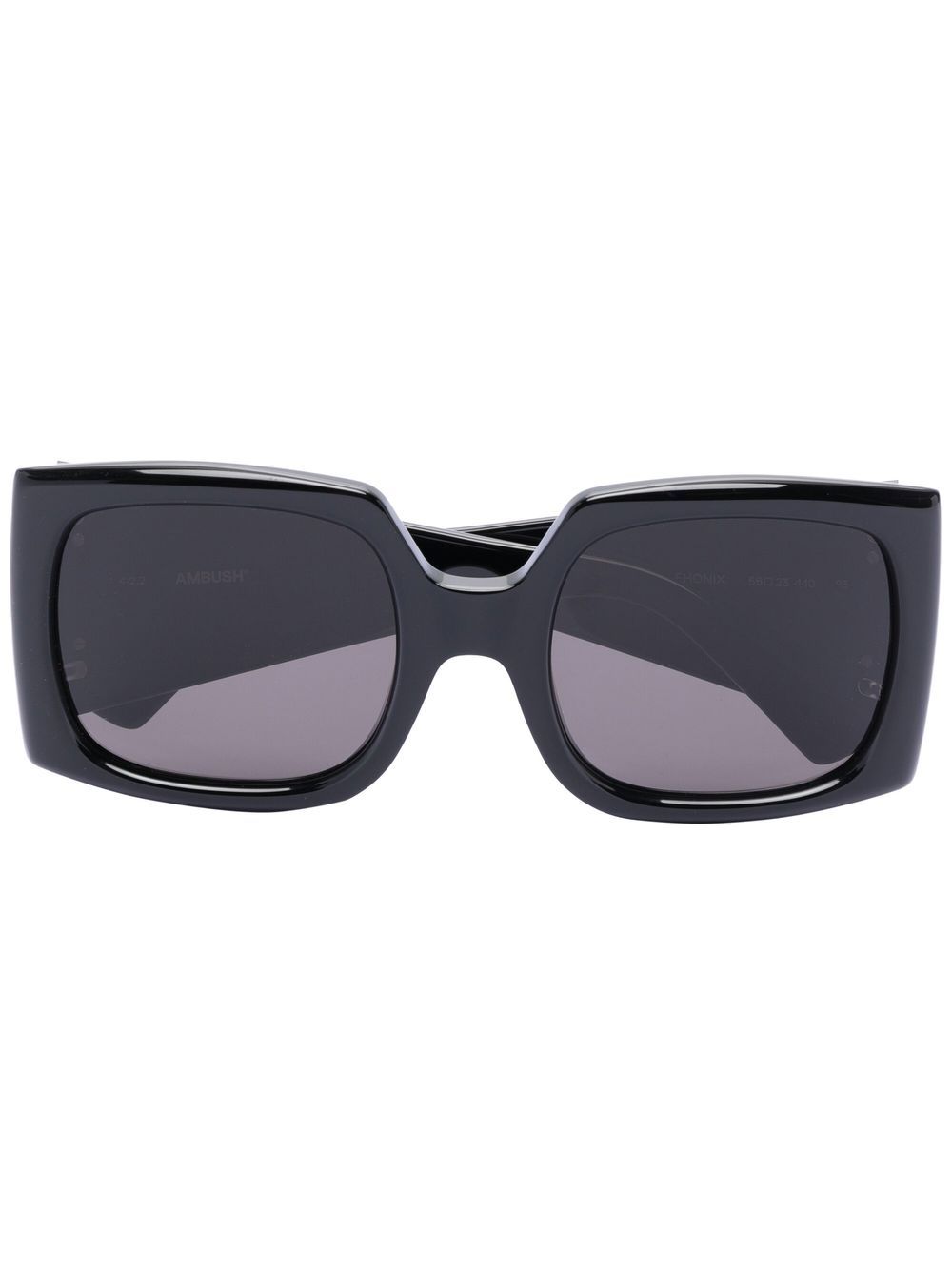 Ambush Eyewear Fhonix 长方形镜框太阳眼镜 - 黑色