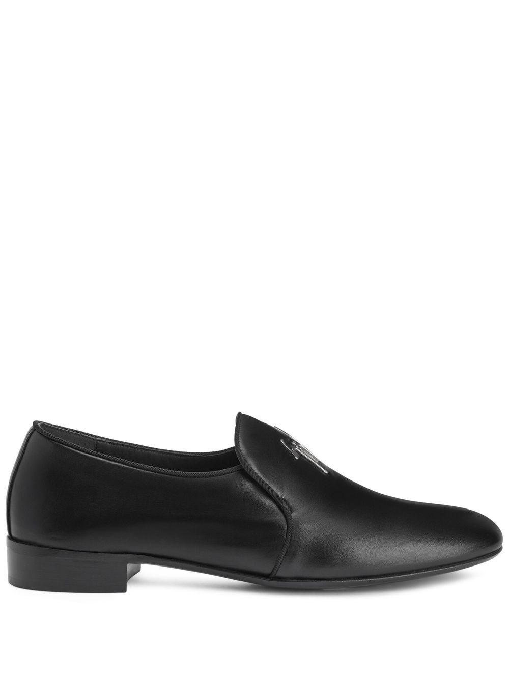 Giuseppe Zanotti Fergus logo乐福鞋 - 黑色