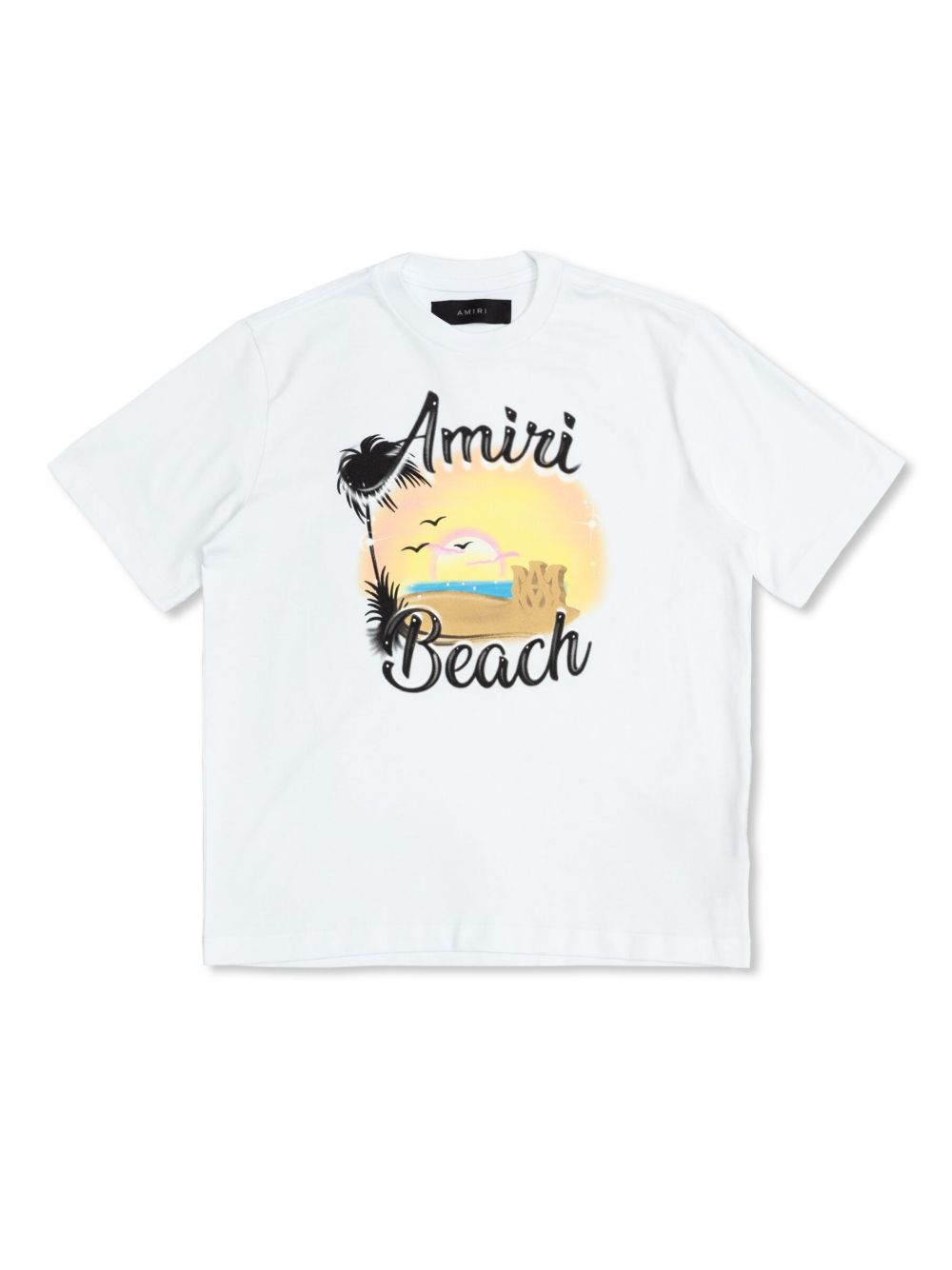 AMIRI KIDS 图案印花棉T恤 - 白色