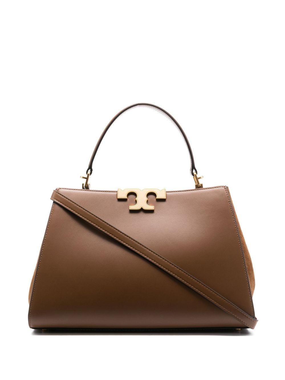 Tory Burch Eleanor 皮质斜挎包 - 褐色