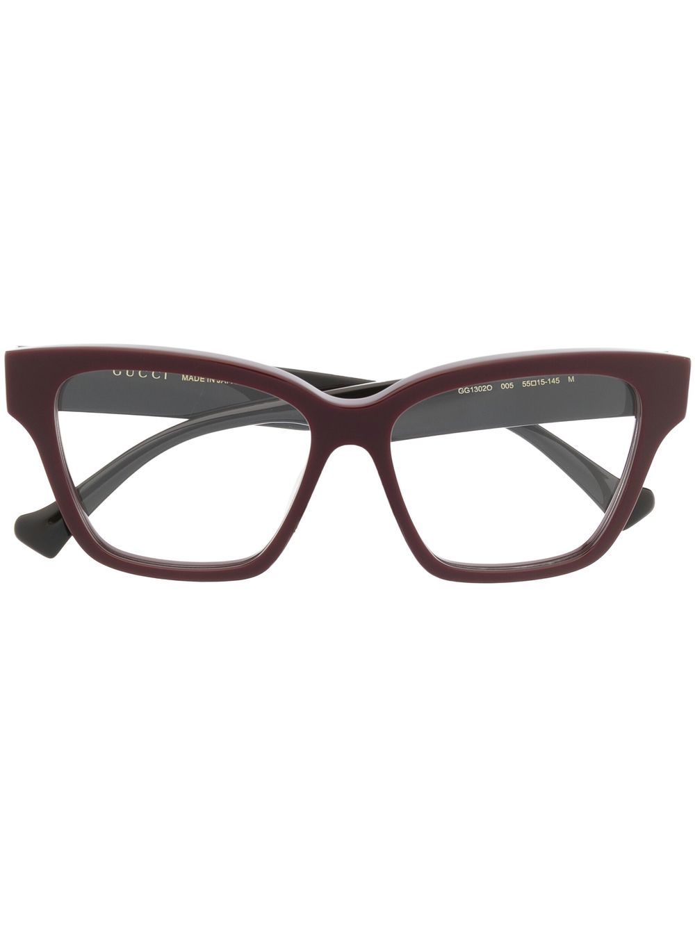 Gucci Eyewear Wayfarer 镜框光学眼镜 - 红色