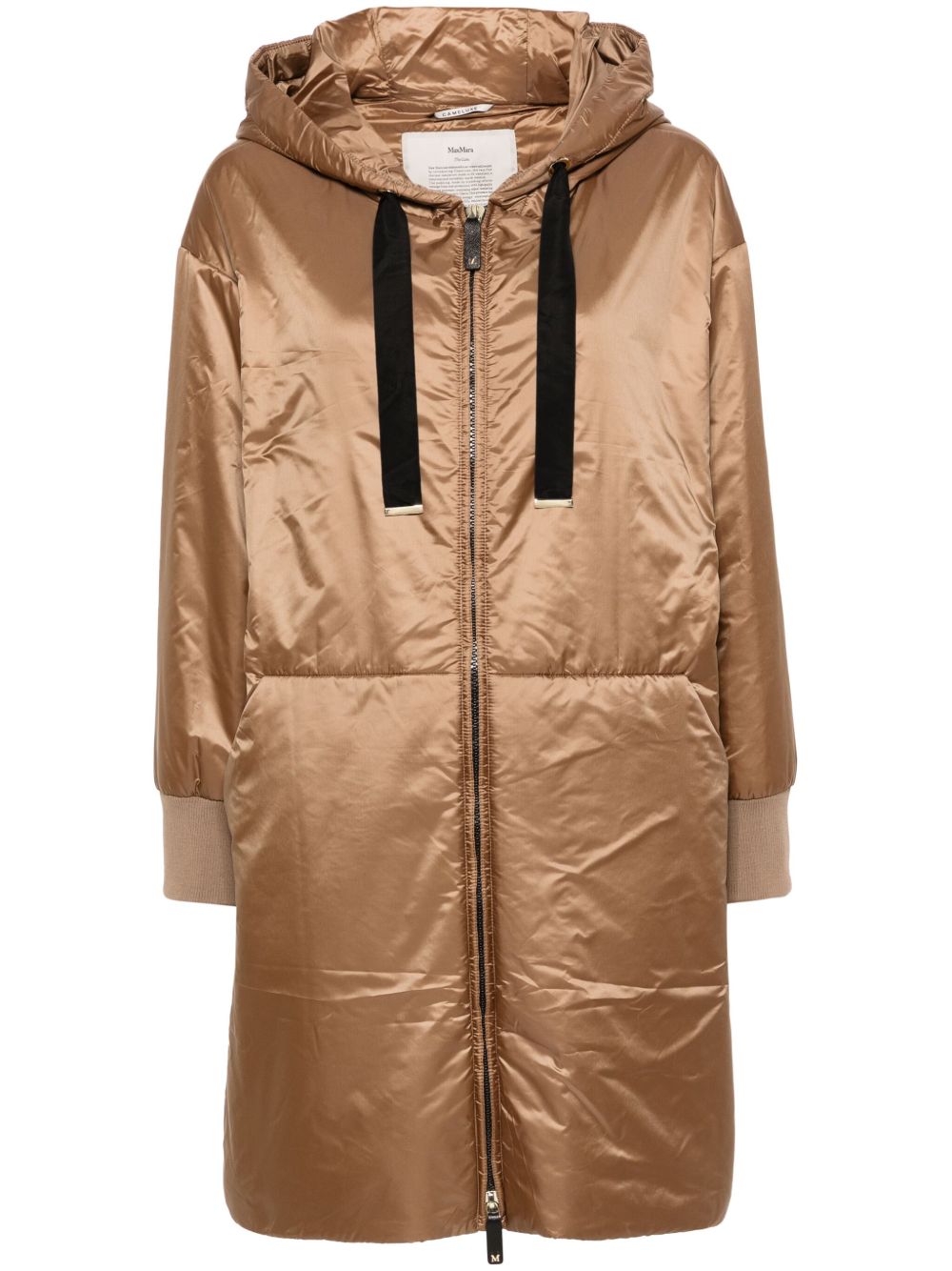 Max Mara Greenf 填充连帽夹克 - 褐色