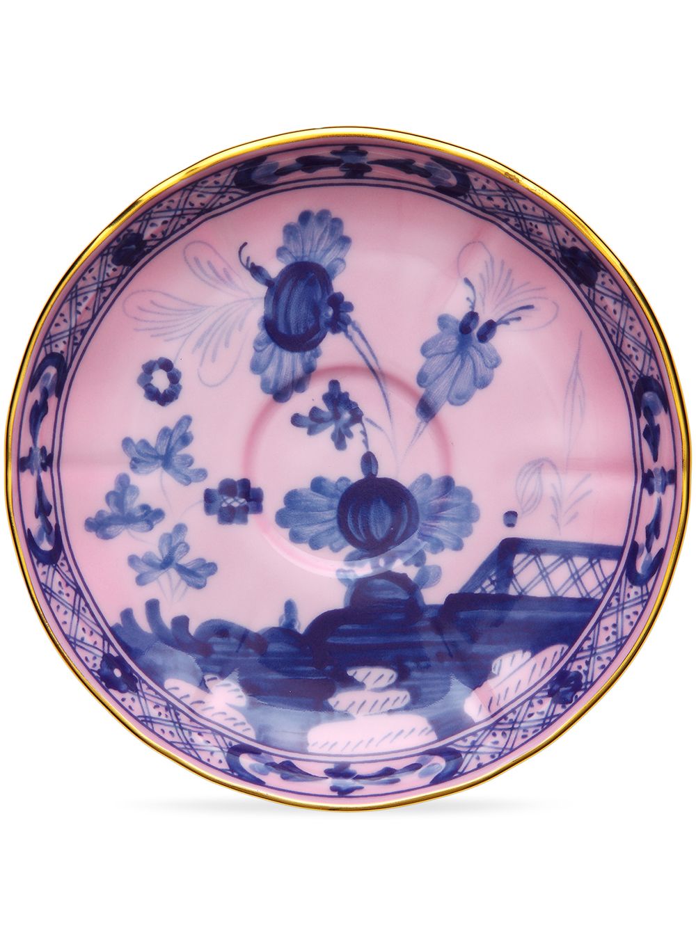 GINORI 1735 Oriente Italiano 茶盘（两件装） - 粉色