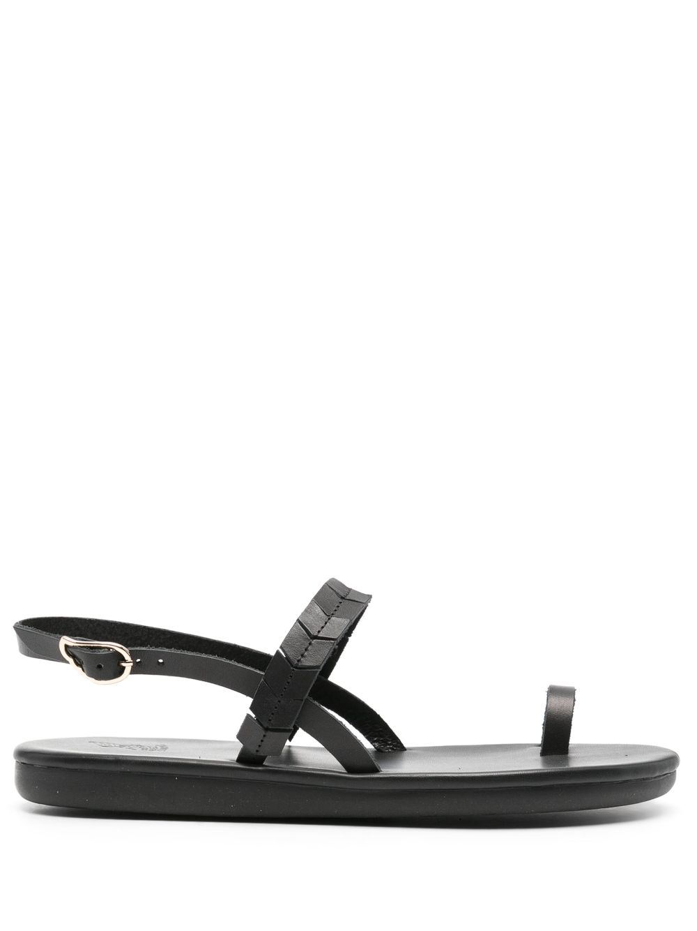 Ancient Greek Sandals Kamara 皮质凉鞋 - 黑色