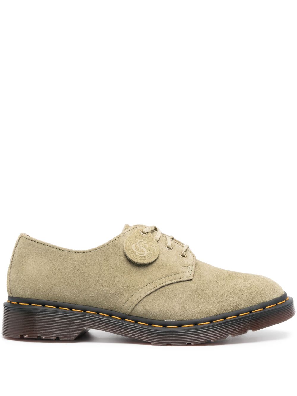 Dr. Martens 皮质系带鞋 - 绿色