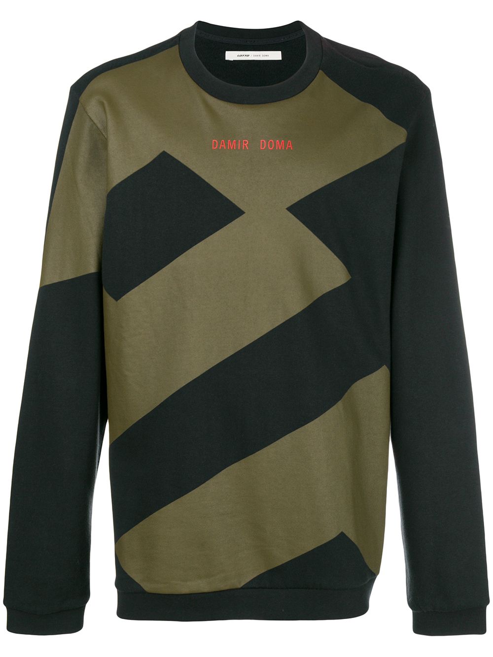 Damir Doma Damir Doma x LOTTO Werno全棉套头衫 - 黑色