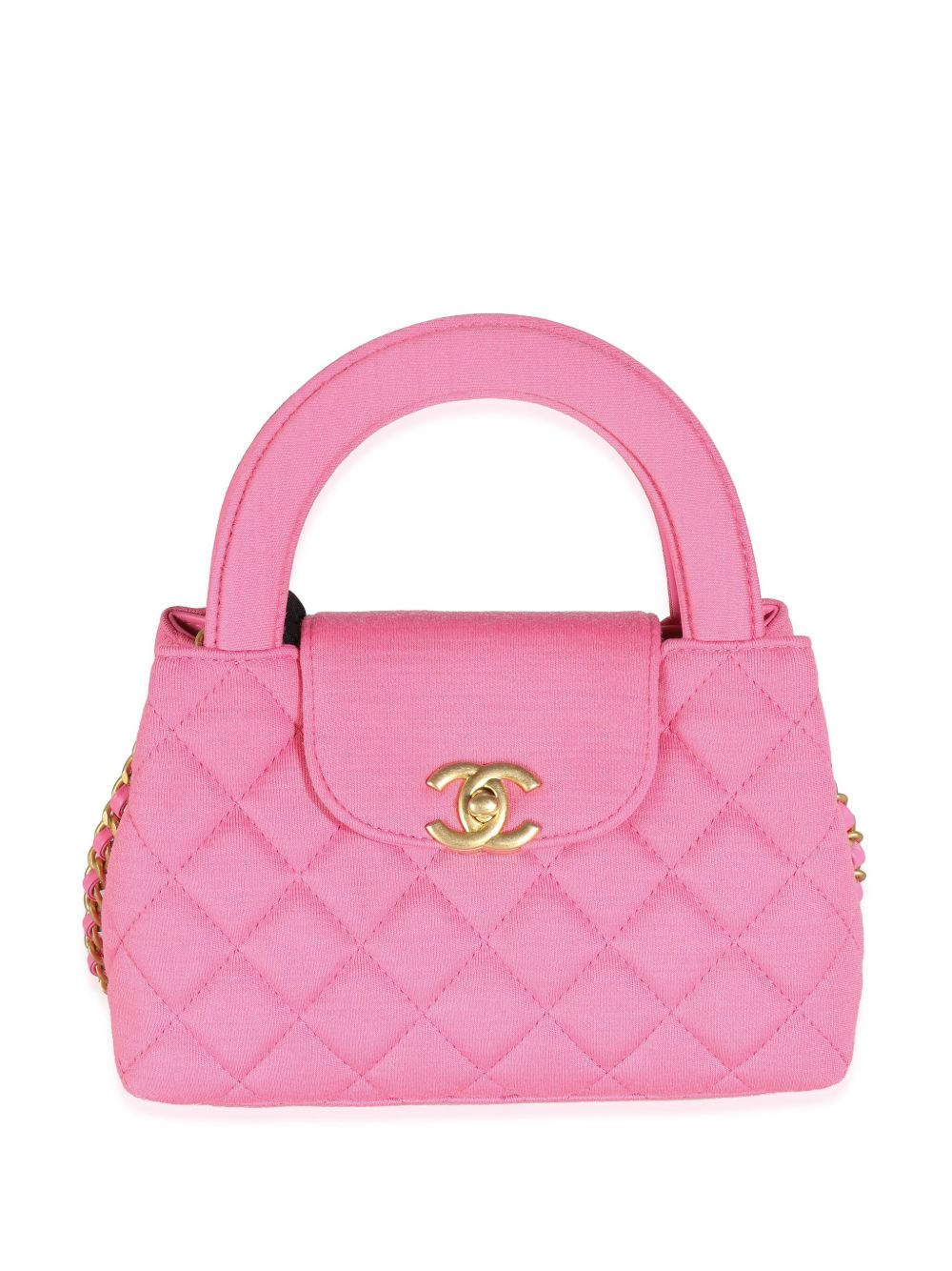 CHANEL Pre-Owned Kelly 迷你两用手提包（2024年典藏款） - 粉色
