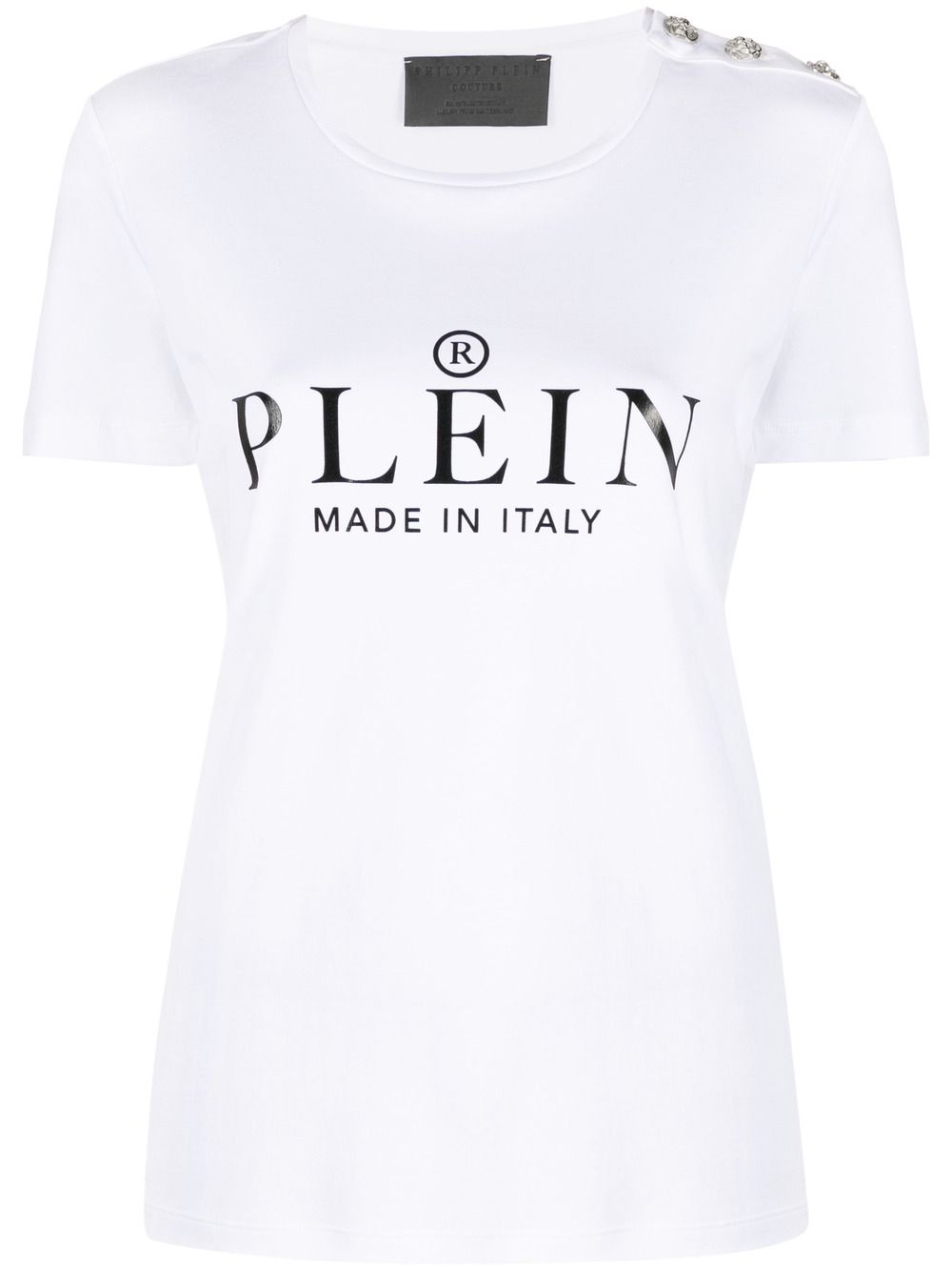 Philipp Plein logo印花T恤 - 白色