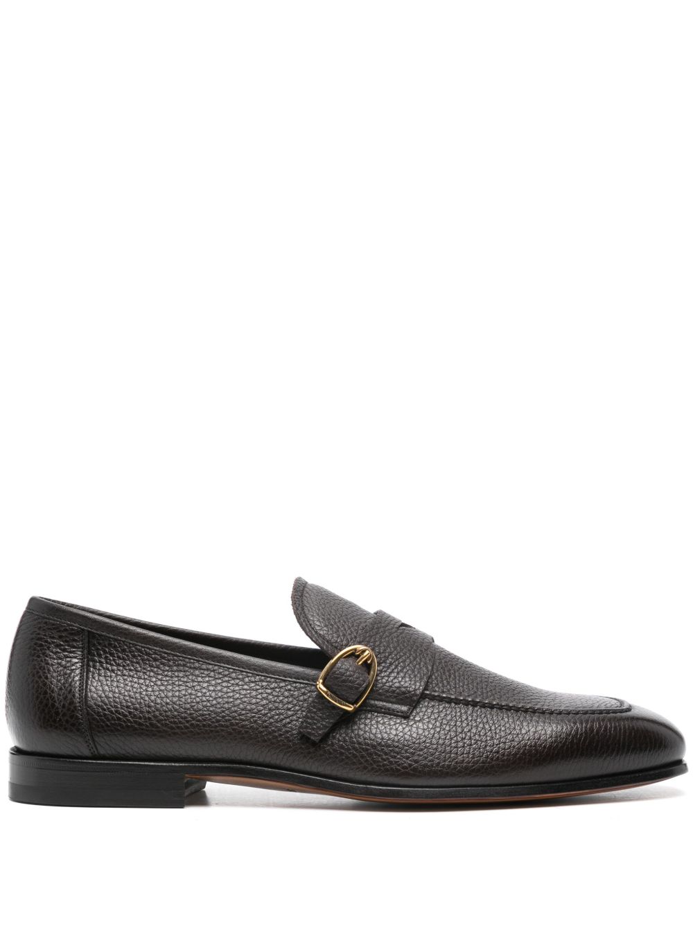 TOM FORD Grain Dover Buckle 乐福鞋 - 褐色