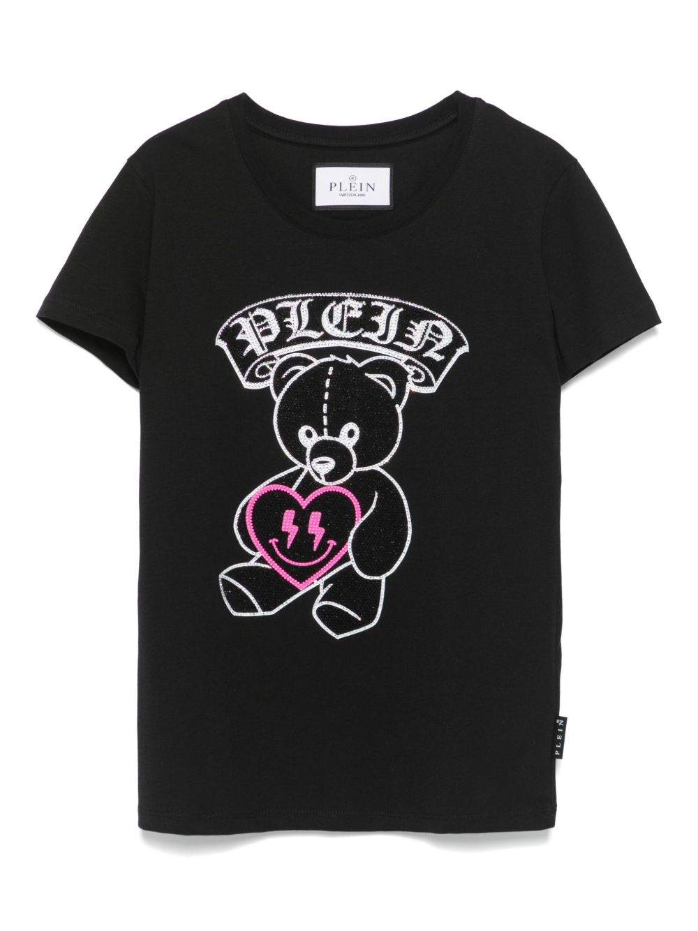 Philipp Plein Junior 水钻 T恤 - 黑色