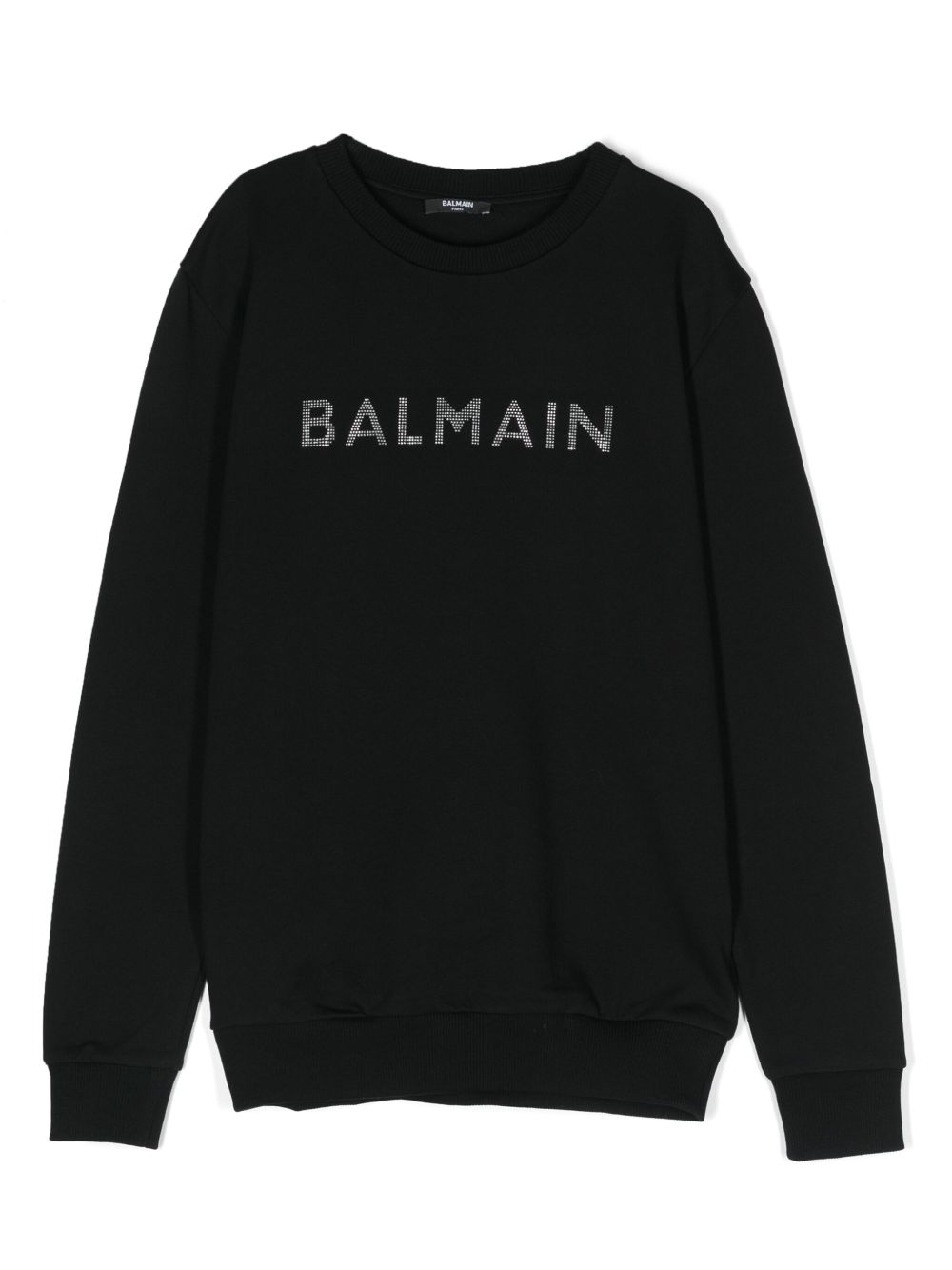Balmain Kids 晶饰logo卫衣 - 黑色