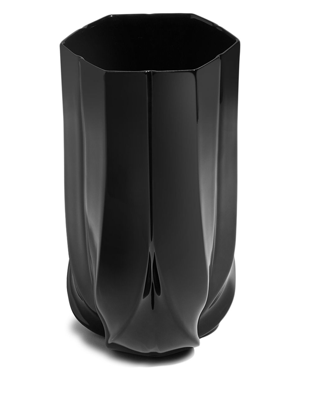 Zaha Hadid Design Braid 花瓶（30厘米） - 黑色