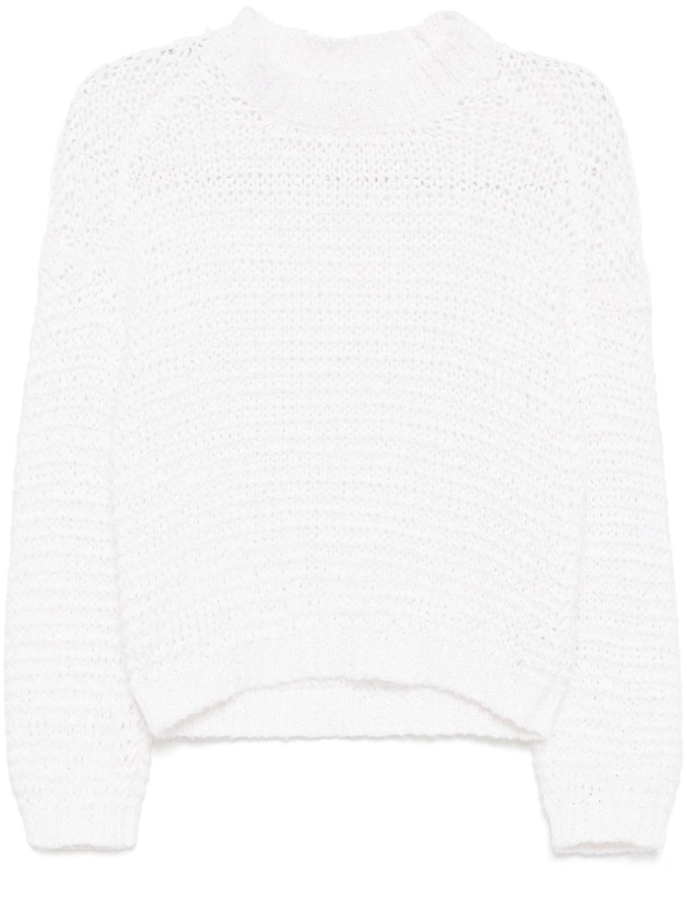 Forte Forte Boucle Chamois 织带毛衣 - 白色