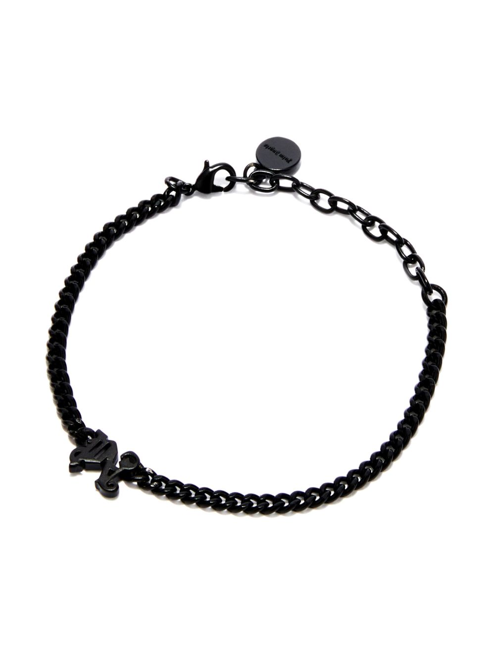 Palm Angels logo吊饰链式手链 - 黑色