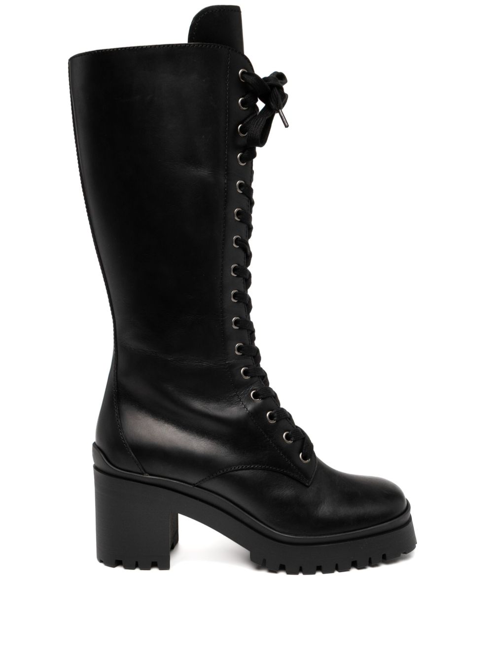 Miu Miu Pre-Owned leather boots - 黑色