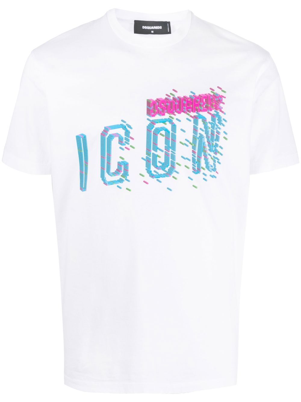 DSQUARED2 Icon 印花棉T恤 - 白色