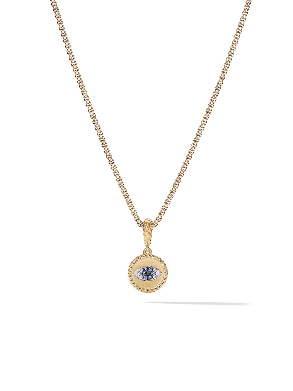 David Yurman 18K黄金 Evil Eye 蓝宝石钻石手链 - 金色