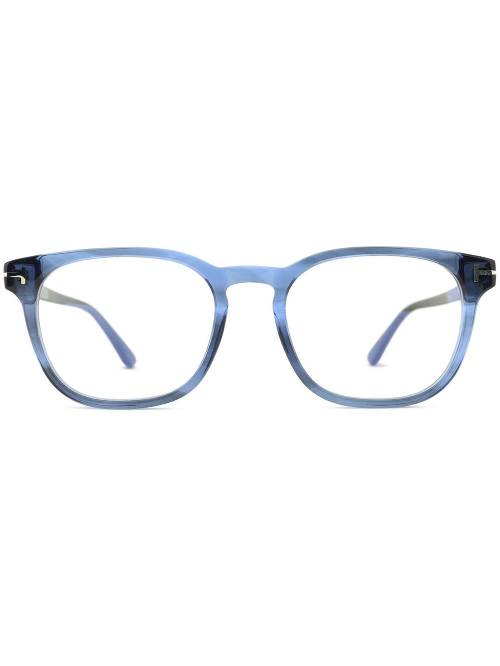 TOM FORD Eyewear 圆框眼镜 - 蓝色